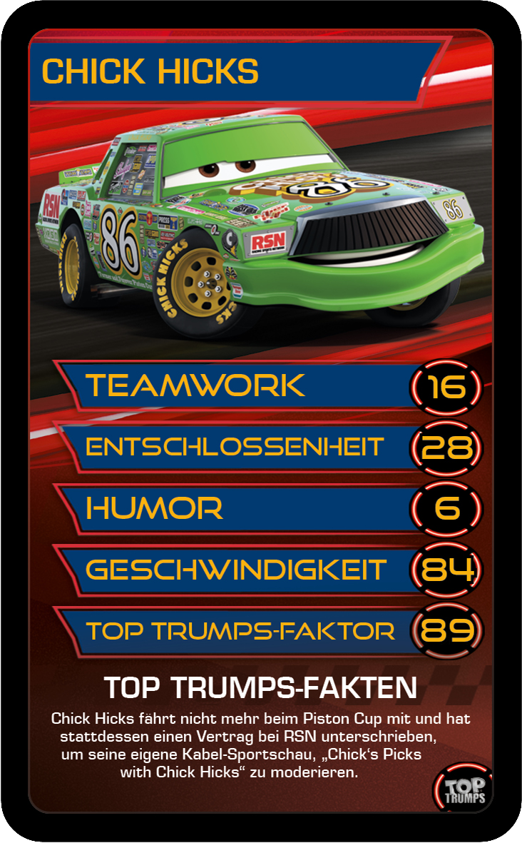 Top Trumps Disney Cars 3