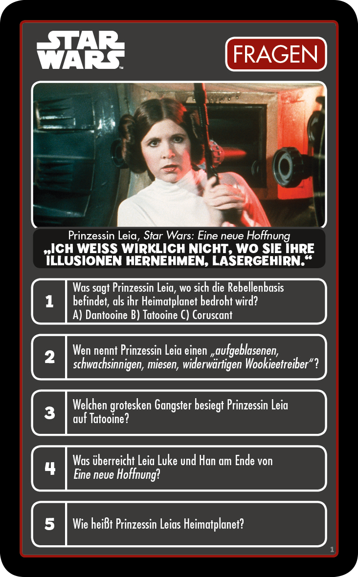 Top Trumps Quiz Star Wars