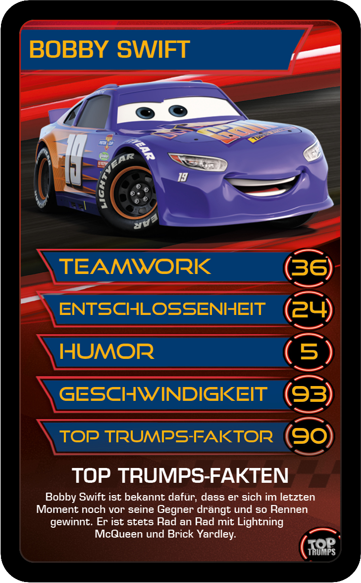 Top Trumps Disney Cars 3