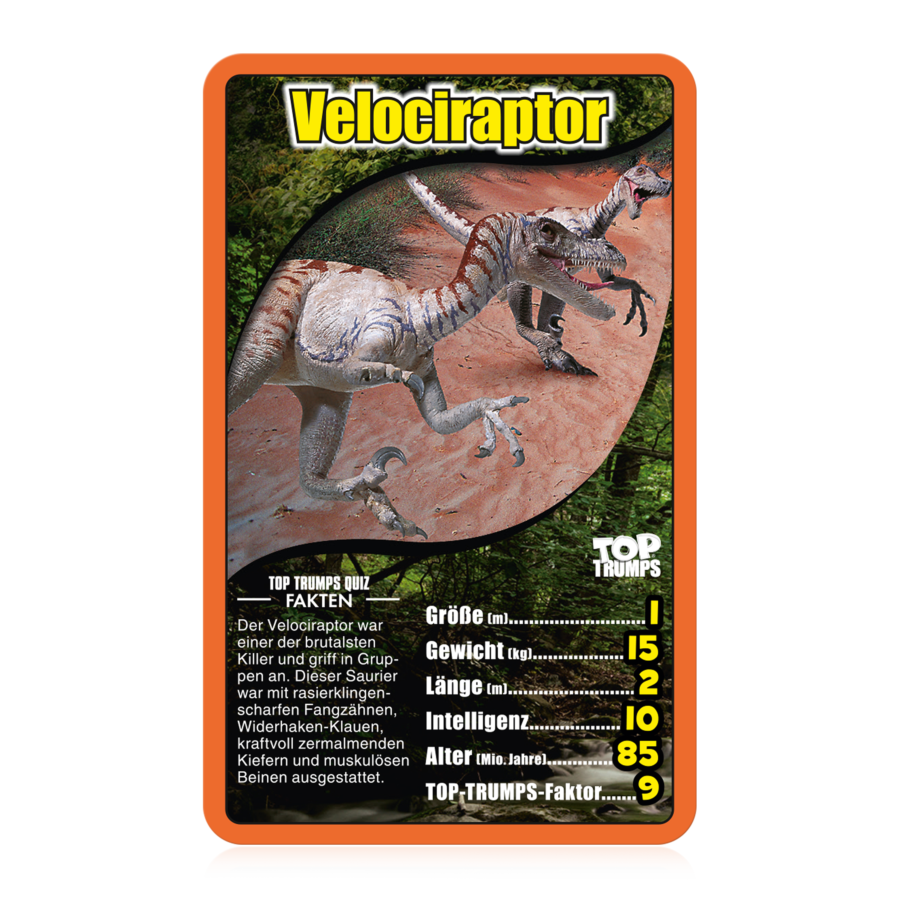 Top Trumps Dinosaurier (orange)