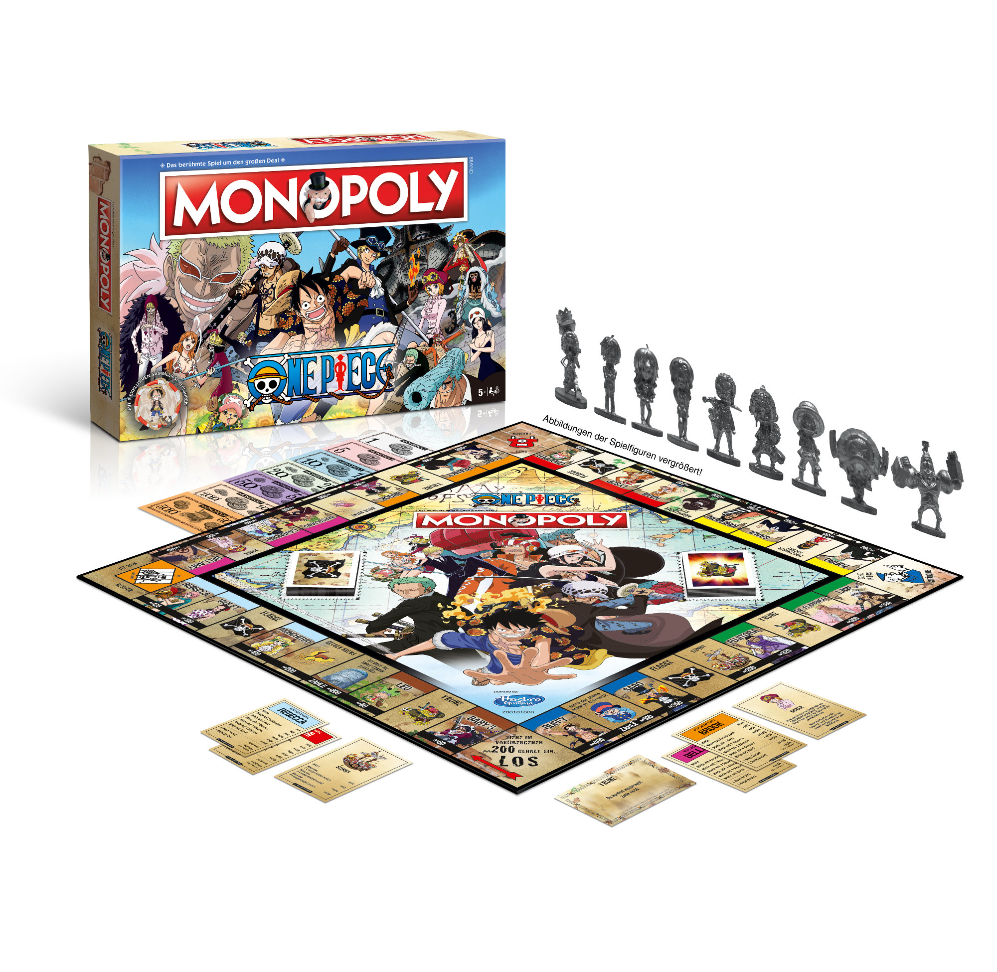 Monopoly - One Piece + Top Trumps & Ruffy Strohhut