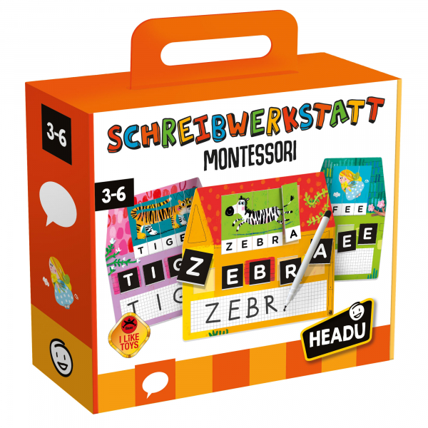 HEADU - Lernspiel - Montessori Schreibwerkstatt