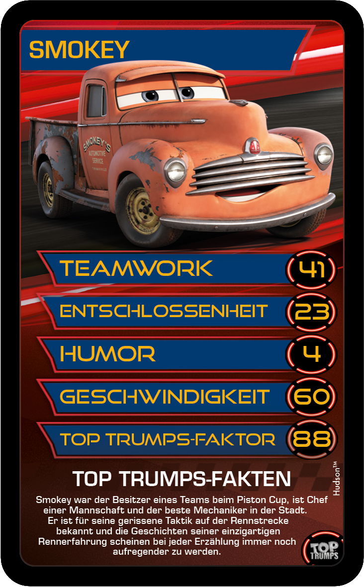 Top Trumps Disney Cars 3