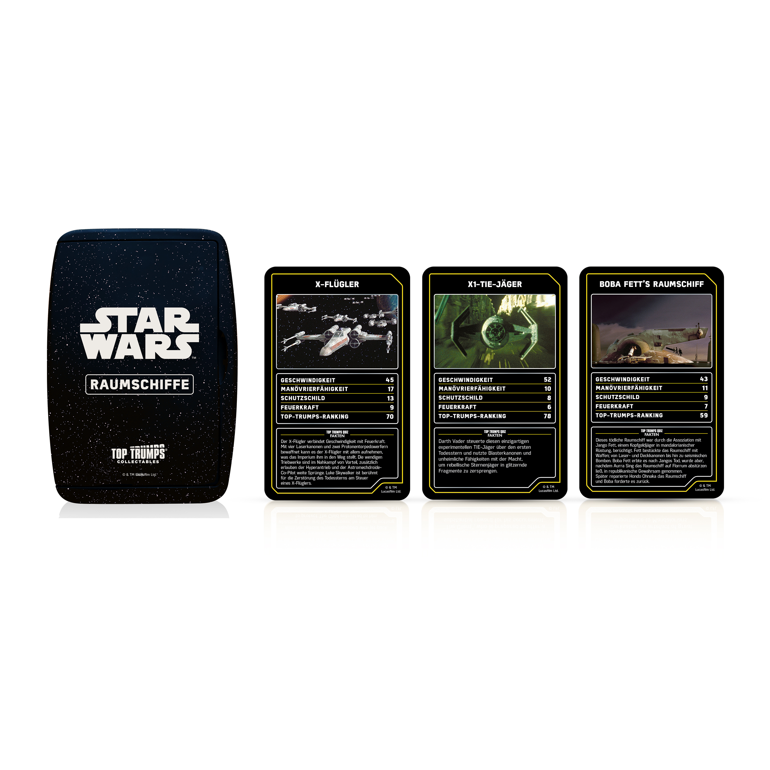 Top Trumps Collectables - Star Wars Raumschiffe  