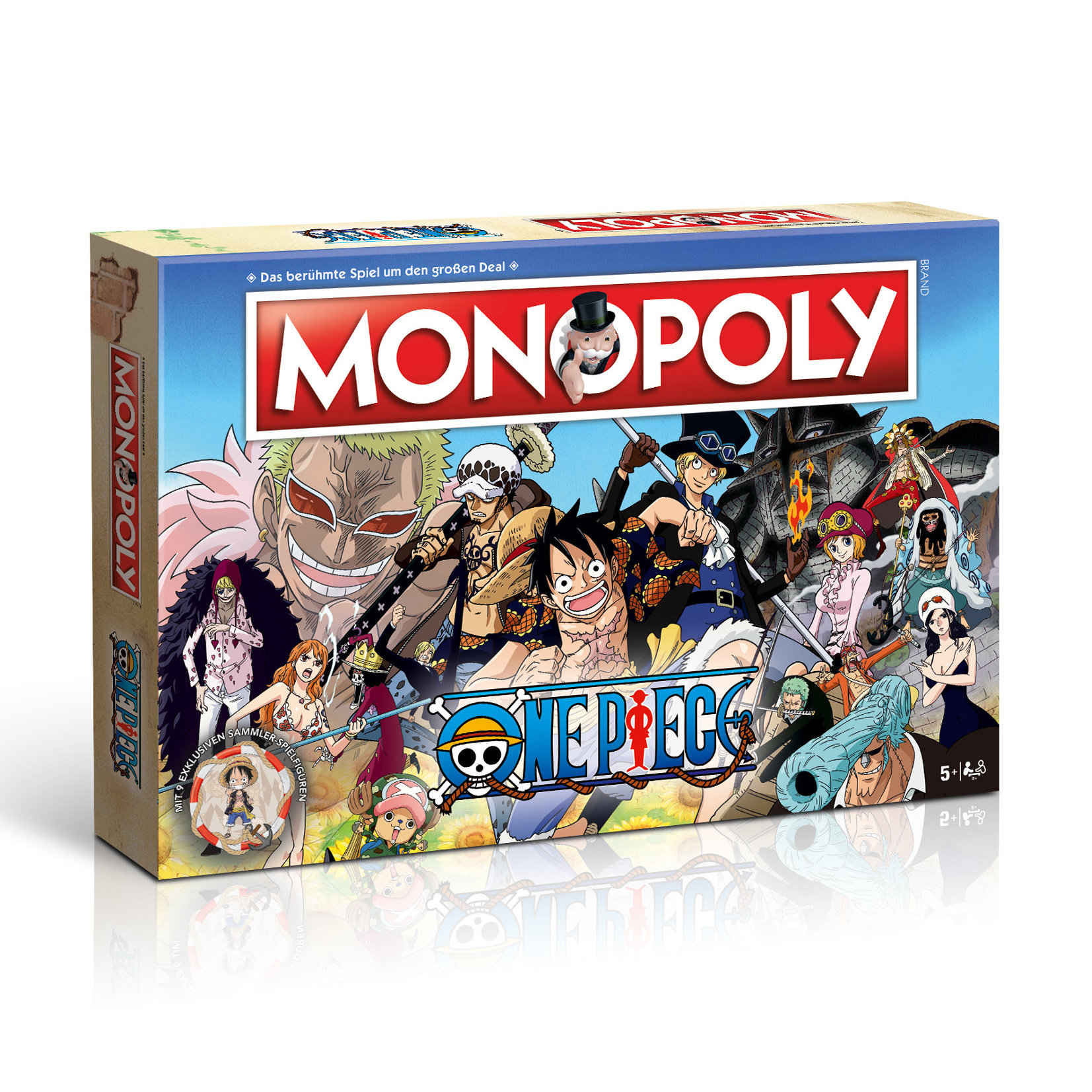 Monopoly - One Piece + Top Trumps & Ruffy Strohhut