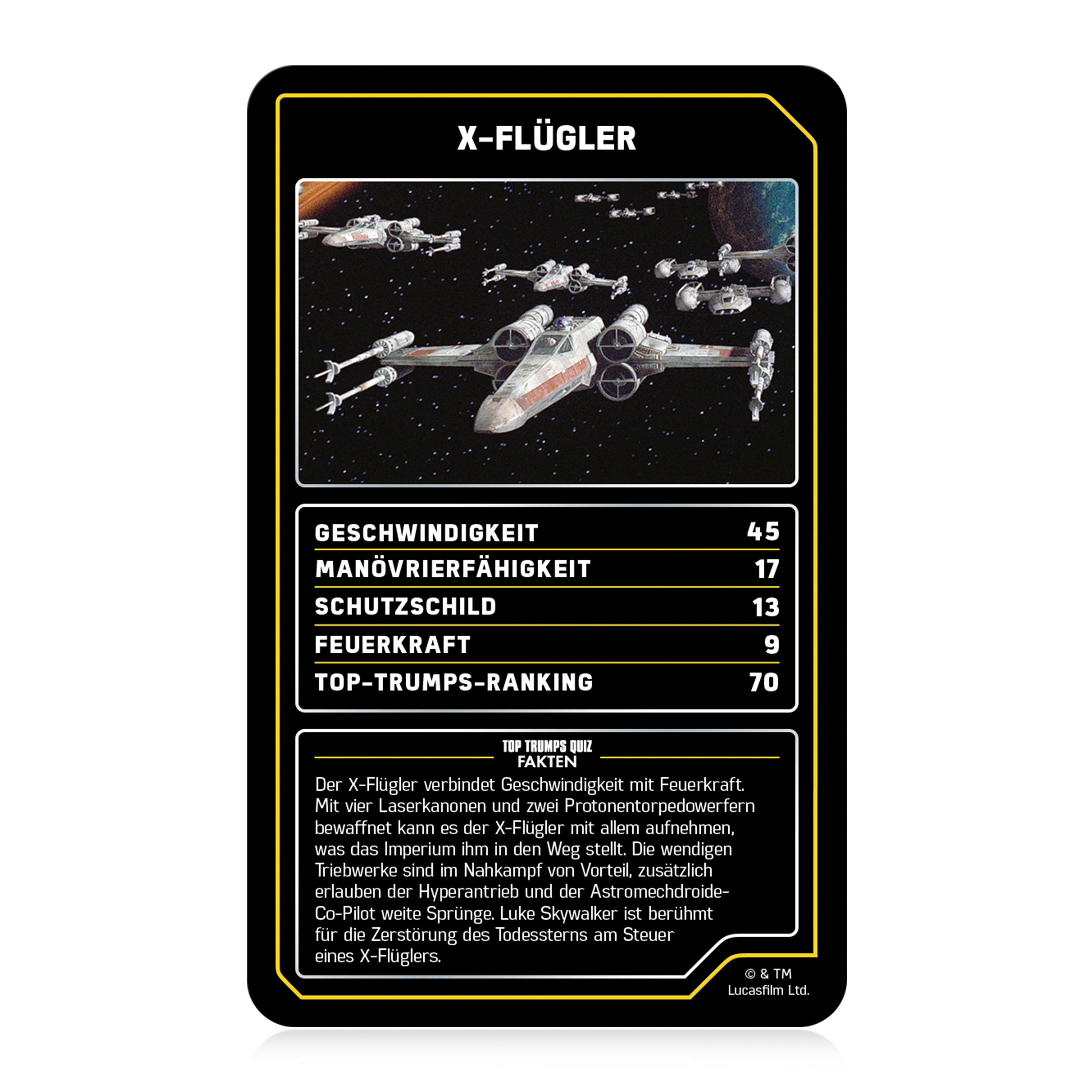 Top Trumps Collectables - Star Wars Raumschiffe  