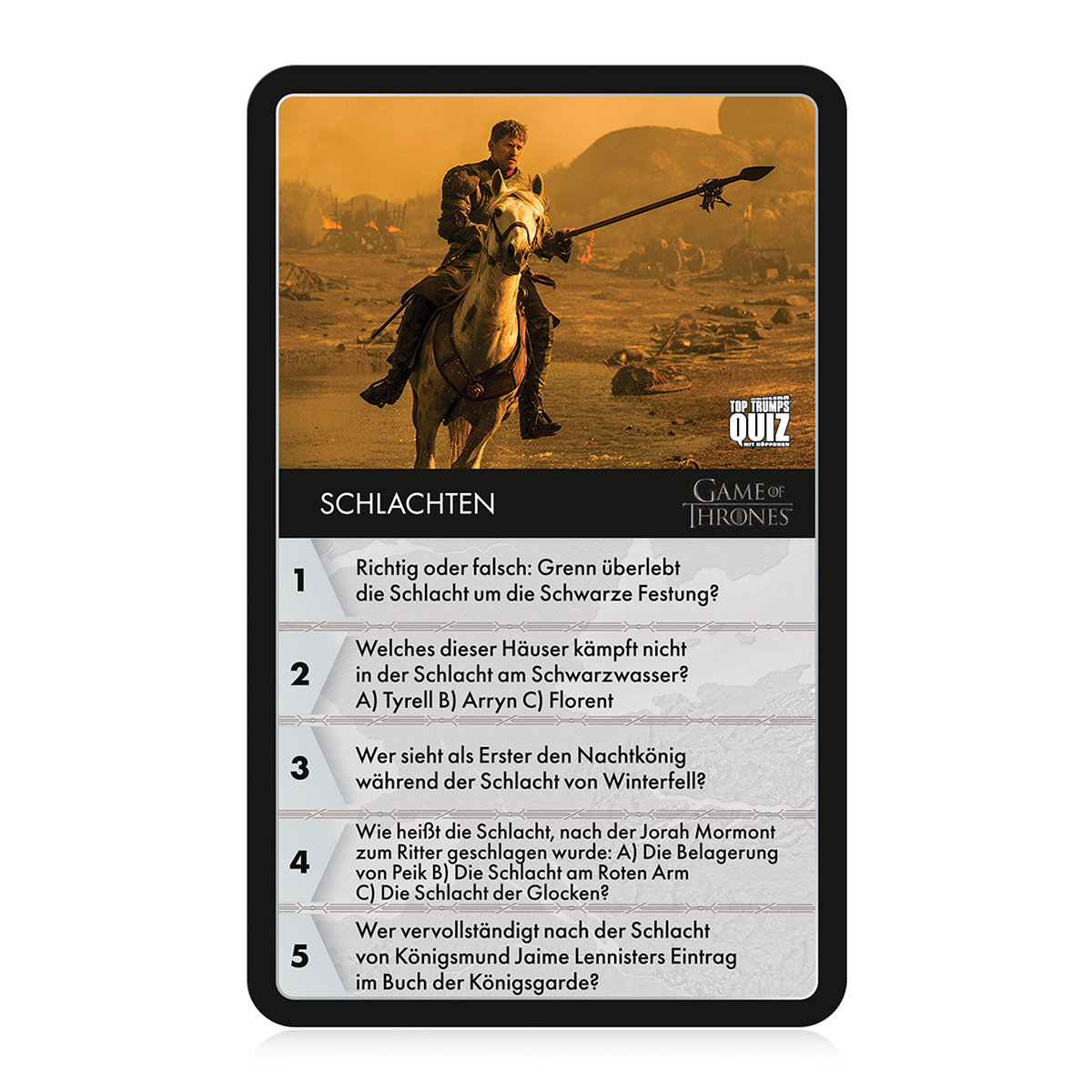 Top Trumps Quiz - Game of Thrones