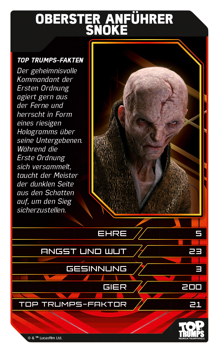 Top Trumps Star Wars Episode 8