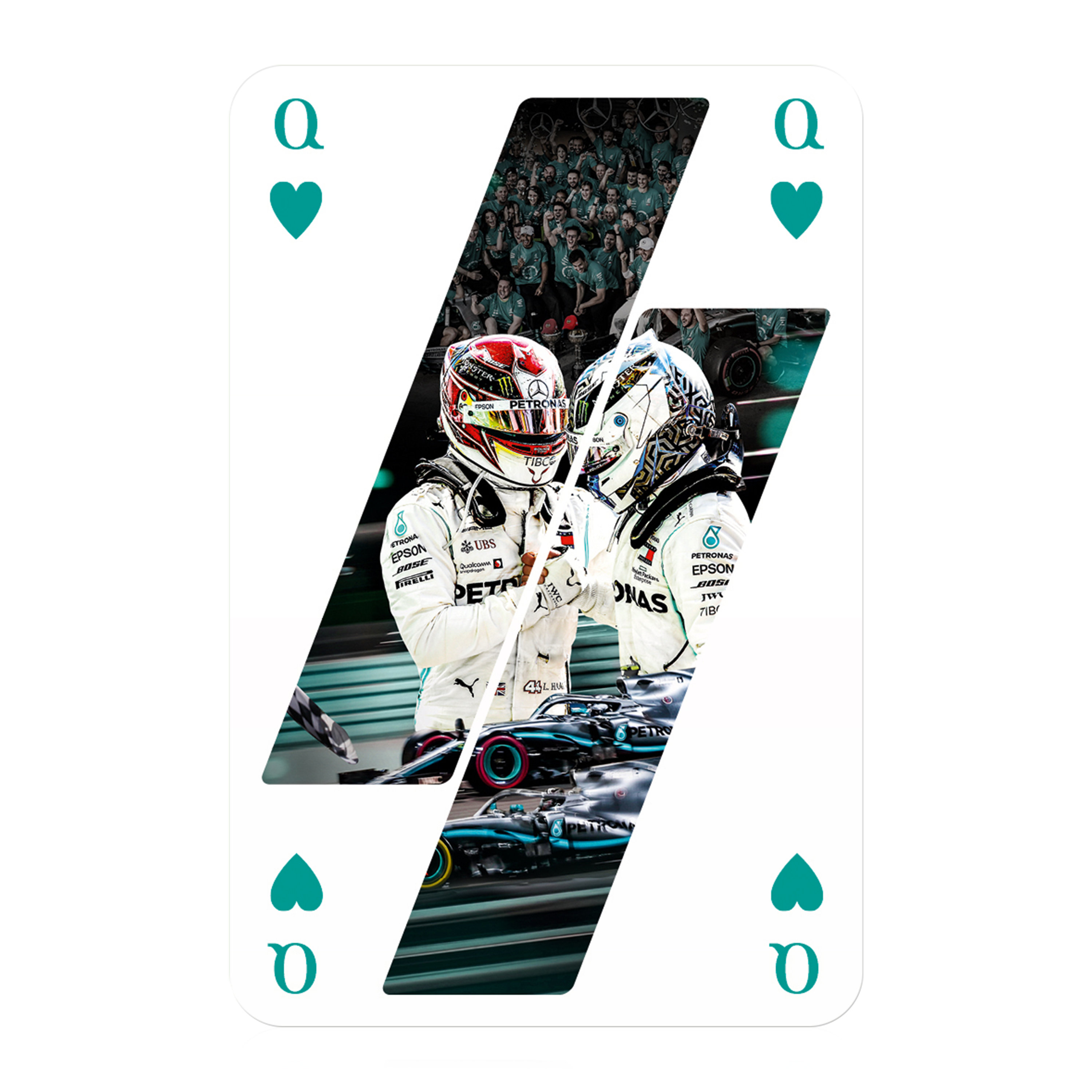 Number 1 Spielkarten Mercedes AMG Petronas Motorsport