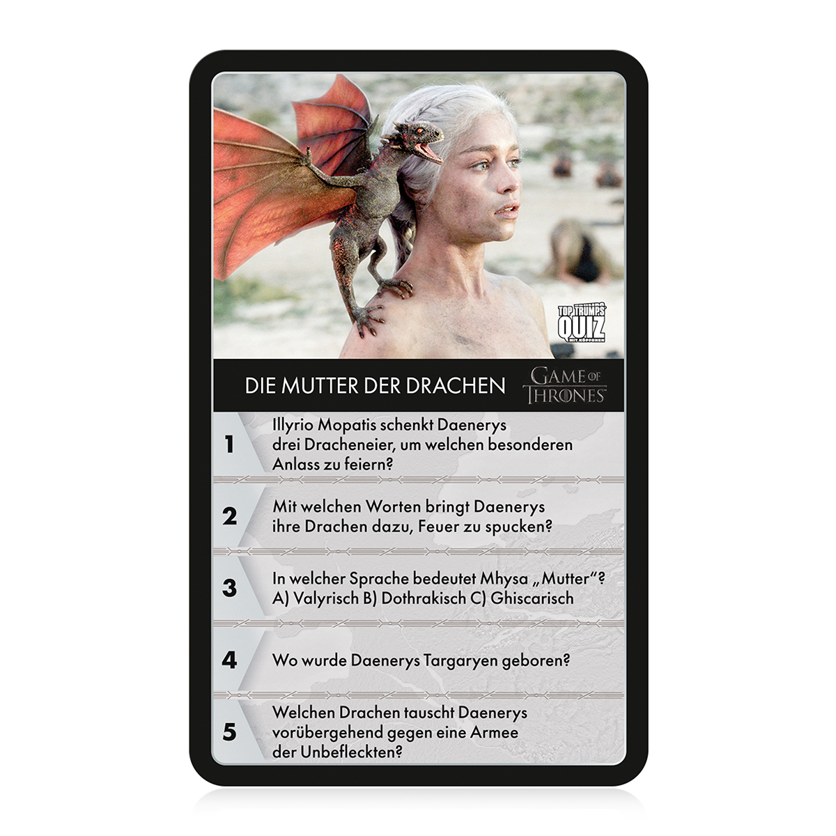 Top Trumps Quiz - Game of Thrones