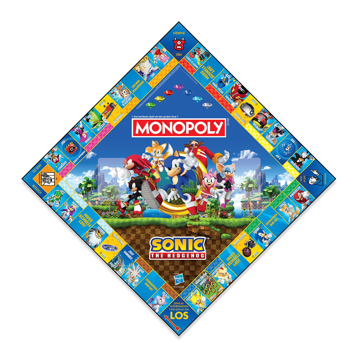 Monopoly - Sonic + 6 EXTRA Spielfiguren