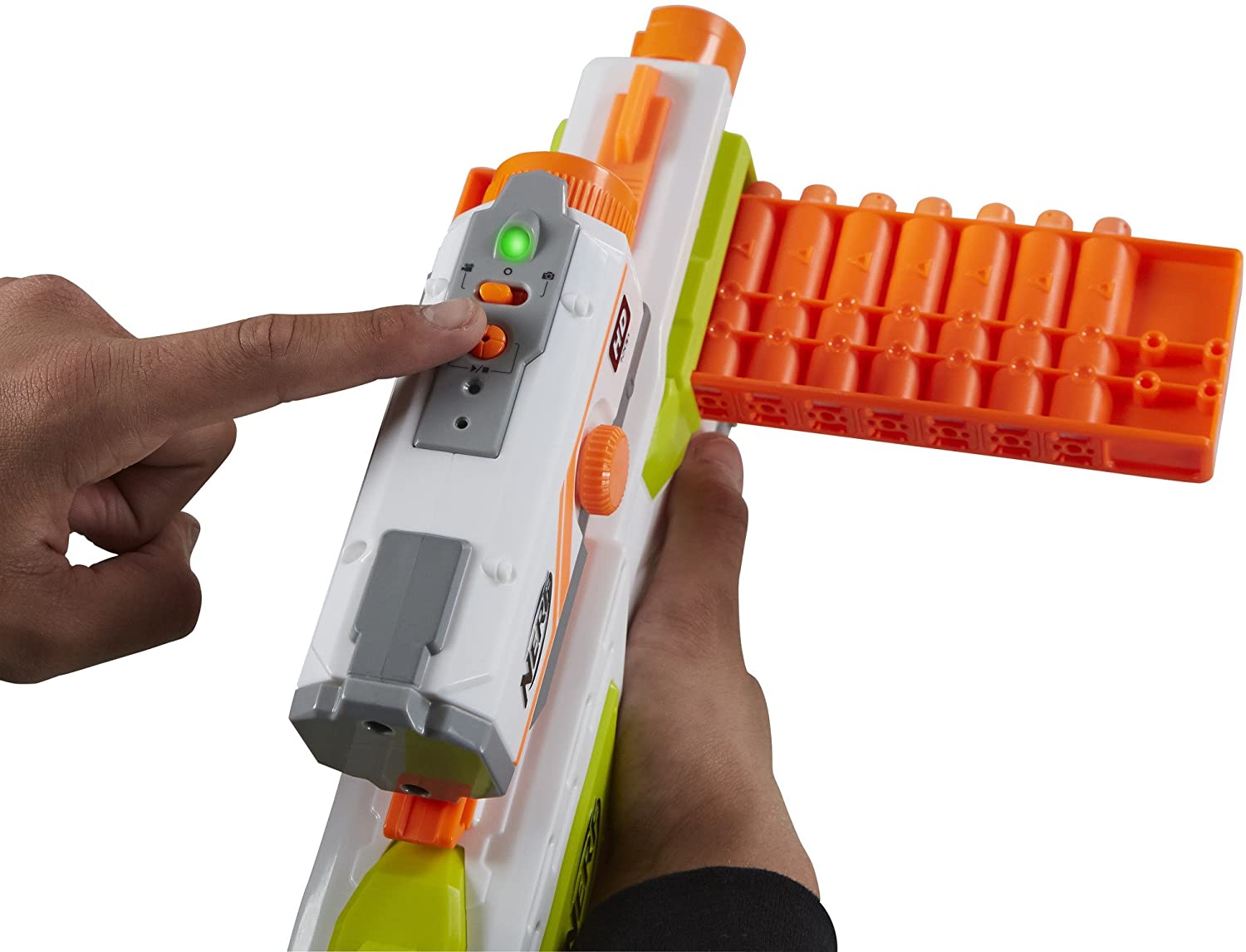 [Bundle] Hasbro Nerf - N-Strike Elite Battlescout ICS- 10 + Dart Accustrike Nachfüllpack