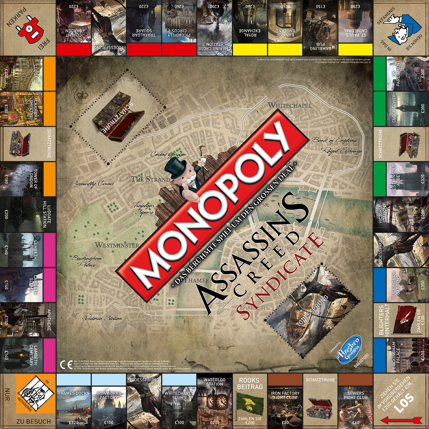 Monopoly Assassin's Creed Syndicate + Kartenspiel Bundle