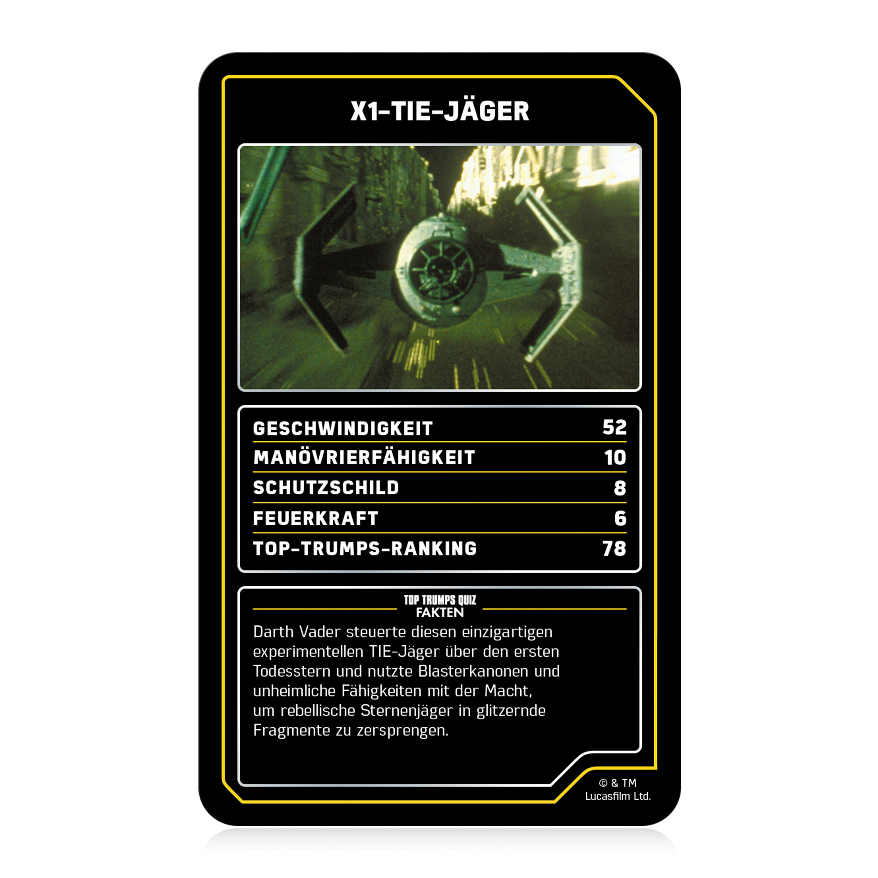 Top Trumps Collectables - Star Wars Raumschiffe  