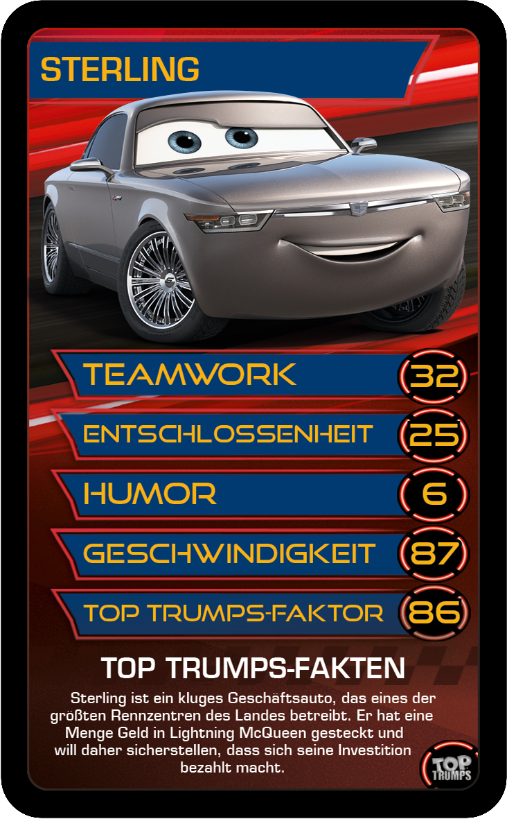 Top Trumps Disney Cars 3