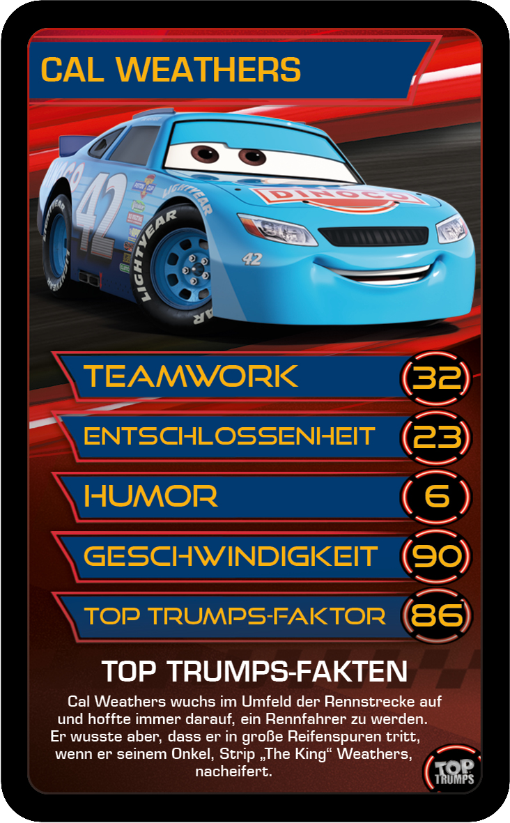 Top Trumps Disney Cars 3