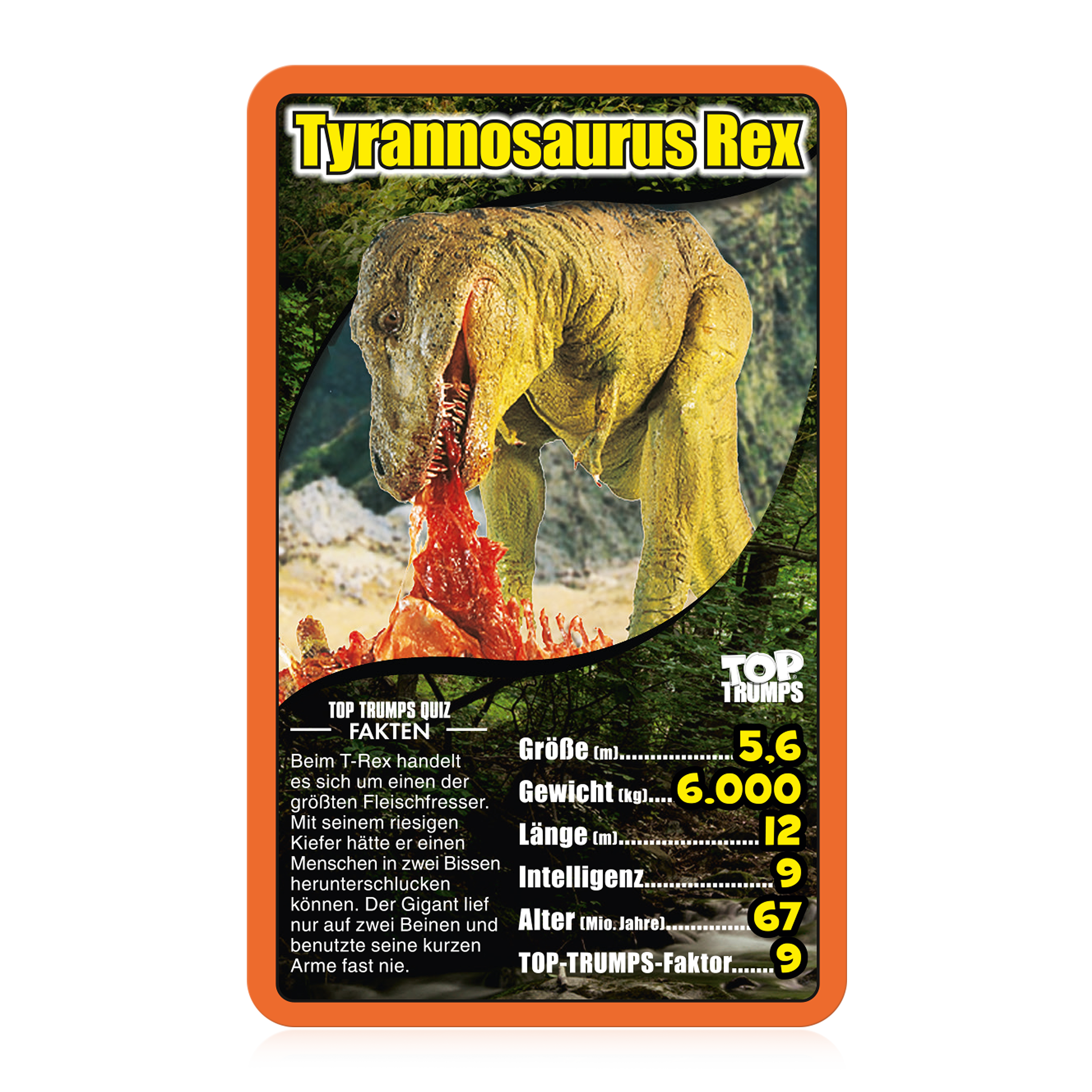 Top Trumps Dinosaurier (orange)