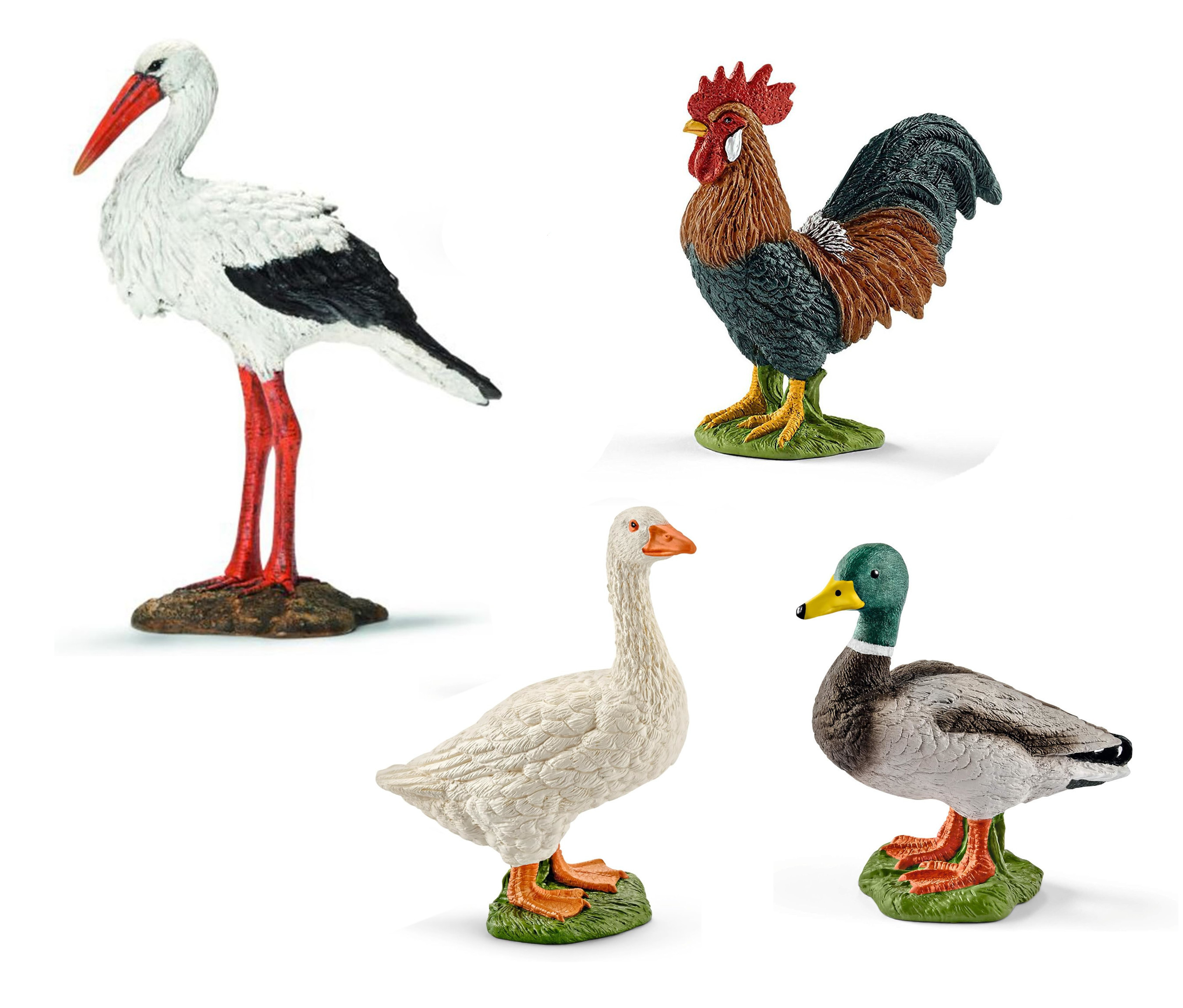 Schleich - Tierfiguren - Bauernhof-Set mit 20 Tieren