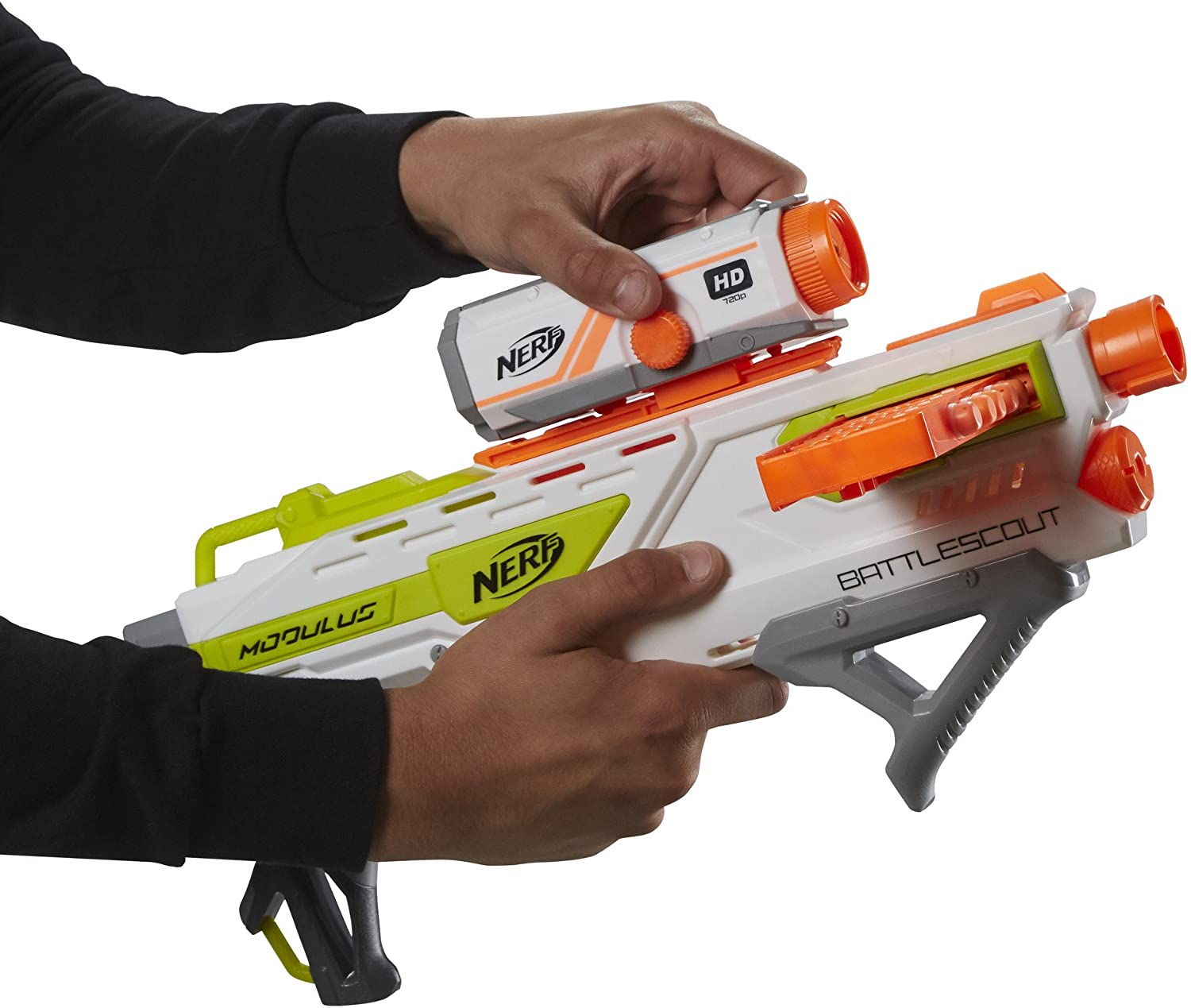 [Bundle] Hasbro Nerf - N-Strike Elite Battlescout ICS- 10 + Dart Accustrike Nachfüllpack